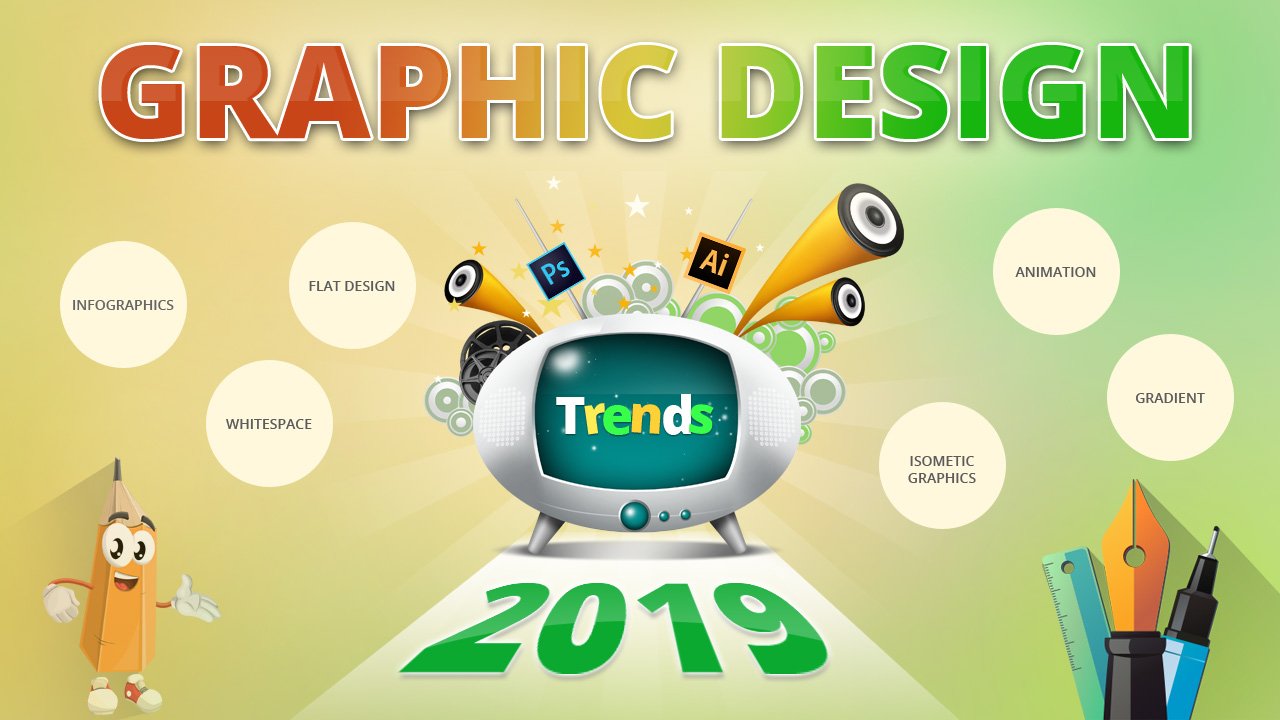 flat graphic design trend