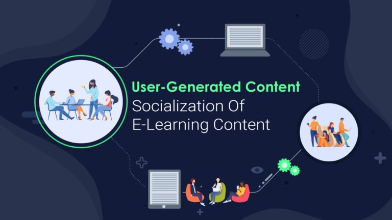 user generated content socialization of elearning content